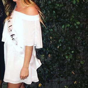 Show Me Your Mumu off the shoulder dress Size S